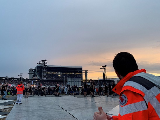 DRK-Sanitätsdienste bei Downloadfestival