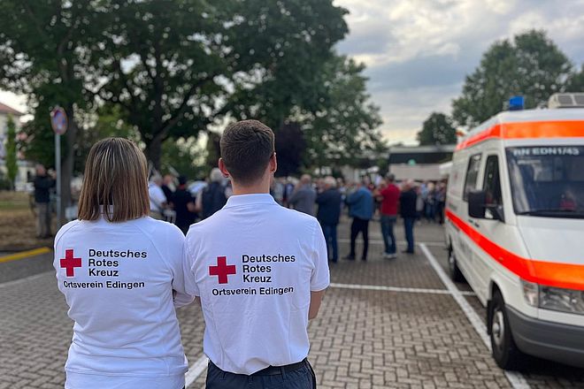 DRK Edingen sichert Festwoche in Neckarhausen mit ab