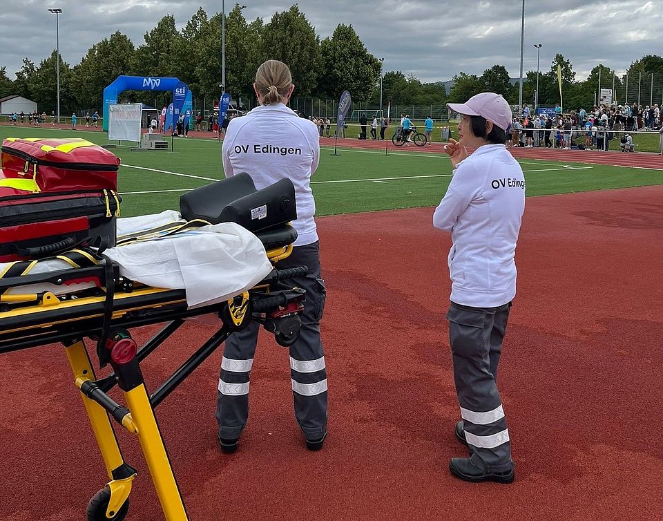DRK Edingen sichert TVE Sommerlauf sanitätsdienstlich ab DRK Edingen sichert TVE Sommerlauf sanitätsdienstlich ab